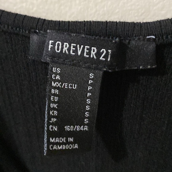 Forever 21 Black Bodycon Dress, Size Small - Picture 5 of 5